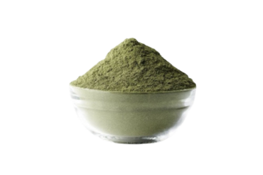 Face powder in bowl